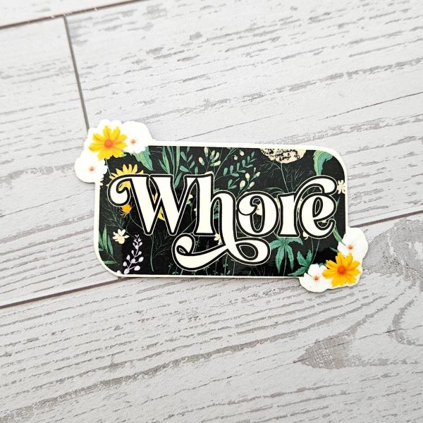 il_fullxfull.7581669160_ikgi-1 Floral Feminist Vinyl Sticker: Botanical Gothic Laptop Decal – Say It Louder – Handmade By Shessocrafty Goods