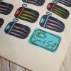 Sardine Canvas Tote Bag: Retro Sun &Amp; Salt Beach Market Bag – Totes – Handmade By Shessocrafty Goods