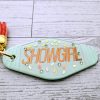 il_fullxfull.7581670158_24hb Rhinestone Showgirl Motel Keychain: Mint Green Glitter Resin Key Tag - Choose Style And Attachment – Keychains – Handmade By Shessocrafty Goods