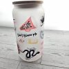 il_fullxfull.7581670892_kbpy-1 Rep Glass Can Cup: 16Oz Iced Coffee Cup With Bamboo Lid – Tumblers &Amp; Water Glasses – Handmade By Shessocrafty Goods