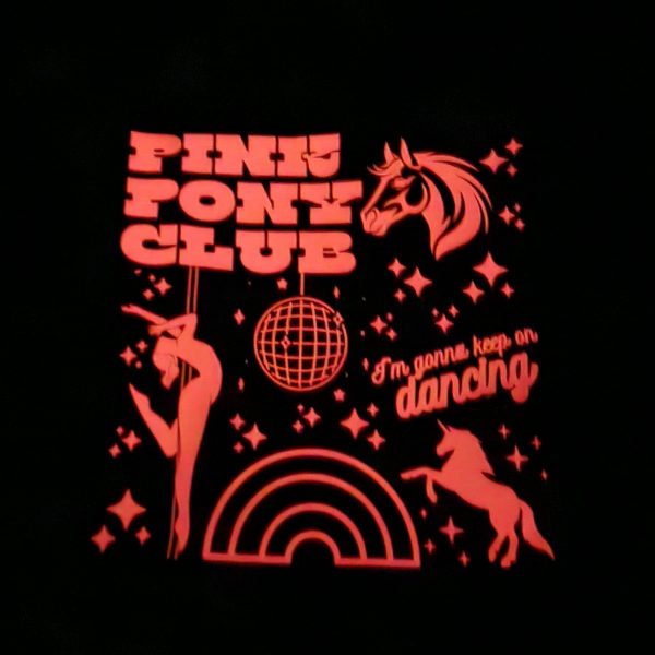Pink Pony Club Tote Bag: Glow-In-The-Dark, Xl Capacity – Totes – Handmade By Shessocrafty Goods