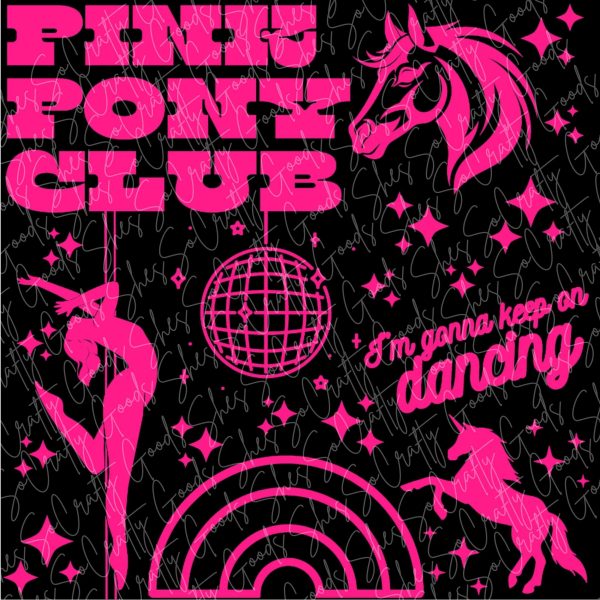 Pink Pony Club Tote Bag: Glow-In-The-Dark, Xl Capacity – Totes – Handmade By Shessocrafty Goods