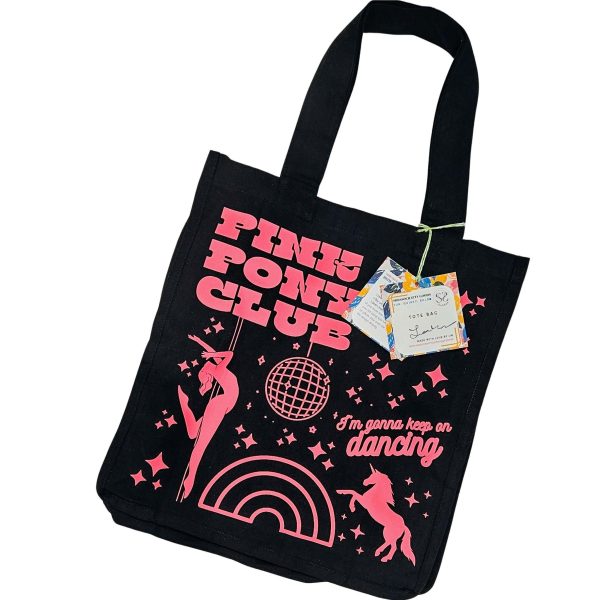 Pink Pony Club Tote Bag: Glow-In-The-Dark, Xl Capacity – Totes – Handmade By Shessocrafty Goods