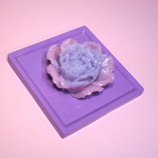 Bright Purple Floral Peony Trinket Dish – Decorative Trays – Handmade By Shessocrafty Goods