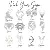 Minimalist Zodiac Pendant Necklace: Stainless Steel Horoscope Charm – Jewelry – Handmade By Shessocrafty Goods