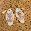 Good Luck Babe Keychain: Chic White Gold Design - Cream Tassel – Keychains – Handmade By Shessocrafty Goods