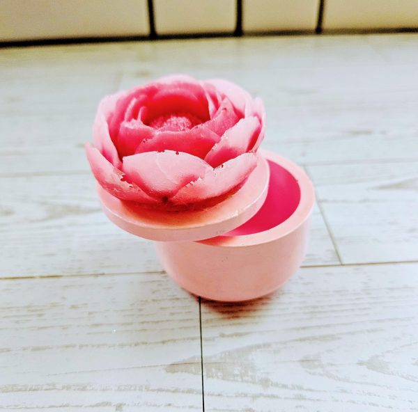 Hand Cast Mini Ring Box - Decorative Floral Trinket Dish – Home Decor – Handmade By Shessocrafty Goods