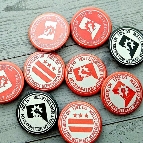 Free DC Activist Statement Pins: Social Justice Buttons, Protest Pack – Pins & Pin-back Buttons – Handmade by ShesSoCrafty Goods