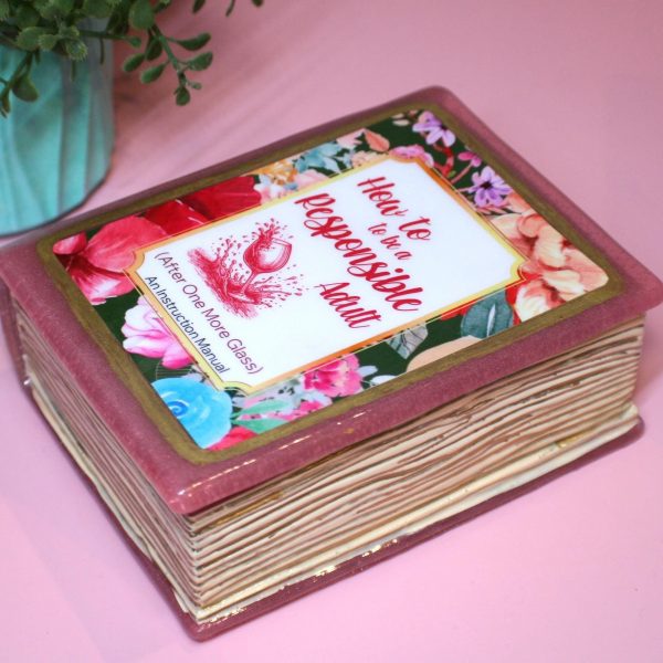 Funny Resin Book Box: 'How To Be A Responsible Adult' - Handmade Storage For Book Lovers – Bookish – Handmade By Shessocrafty Goods