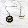 Real River Clam Shell Necklace – Handmade Coastal Pendant with Silver Tip – One of a Kind – Jewelry – Handmade by ShesSoCrafty Goods