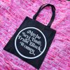 il_fullxfull.7595070240_4kqg-1 Trust Black Women Black Canvas Tote Bag, Bold Feminist Activist Statement – Say It Louder – Handmade By Shessocrafty Goods