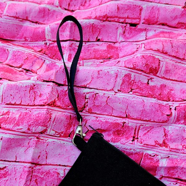 Trust Black Women Canvas Wristlet | Feminist Zip Pouch, Activist Makeup Bag – Say It Louder – Handmade By Shessocrafty Goods