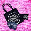Trust Black Women Canvas Wristlet | Feminist Zip Pouch, Activist Makeup Bag – Say It Louder – Handmade By Shessocrafty Goods