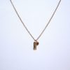 Minimalist Initial Necklace – Custom Heart Accent Pendant | 18K Gold Plated Stainless Steel – Jewelry – Handmade By Shessocrafty Goods