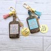 Personalized Brown Liquor Bag Charm – Funny 3D Printed Keychain Gift – Keychains – Handmade By Shessocrafty Goods