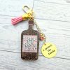 Personalized Brown Liquor Bag Charm – Funny 3D Printed Keychain Gift – Keychains – Handmade By Shessocrafty Goods