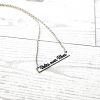 Votes Over Vibes Necklace • Satin Stainless Steel, Social Justice Gift – Jewelry – Handmade By Shessocrafty Goods