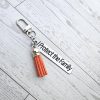 I Protect The Family Keychain • Stainless Steel Bar With Tassel – Keychains – Handmade By Shessocrafty Goods