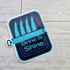 Brine And Shine Sardine Can Sticker – Original Art In Matte Or Holographic Finish – Stickers – Handmade By Shessocrafty Goods