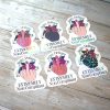 il_fullxfull.7629586677_9y5w Floral Middle Finger Sticker - Defiant Sassy Vinyl Decal – Say It Louder – Handmade By Shessocrafty Goods