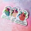 il_fullxfull.7629586873_qlwn Floral Middle Finger Sticker - Defiant Sassy Vinyl Decal – Say It Louder – Handmade By Shessocrafty Goods