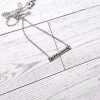 Fuck The Patriarchy Bar Necklace: Feminist Stainless Steel Or Gold-Plated Jewelry – Jewelry – Handmade By Shessocrafty Goods