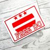 il_fullxfull.7629589457_ech7-1 Free Dc Vinyl Sticker: Washington Dc Protest Art - Weatherproof – Say It Louder – Handmade By Shessocrafty Goods