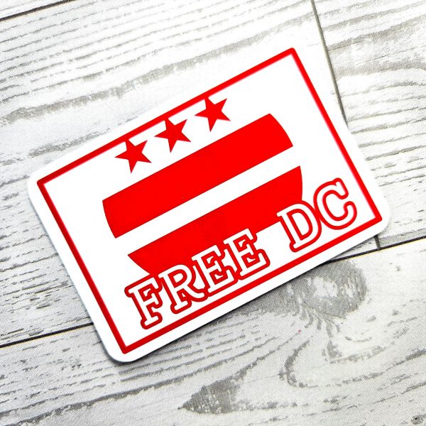 il_fullxfull.7629589457_ech7-1 Free Dc Vinyl Sticker: Washington Dc Protest Art - Weatherproof – Say It Louder – Handmade By Shessocrafty Goods