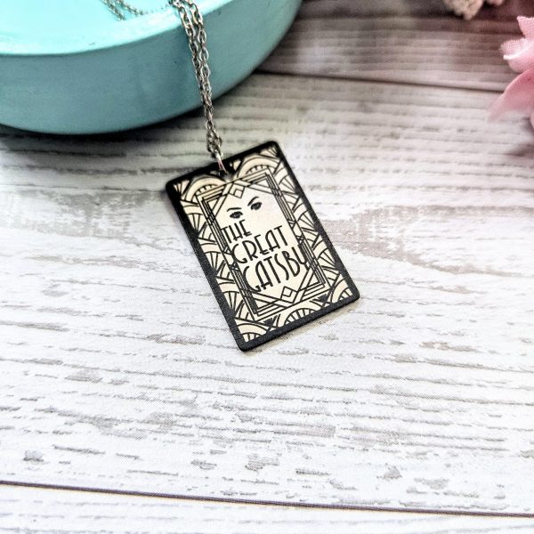 il_fullxfull.7629589561_ffol Gatsby Book Necklace – Mirror Polish Stainless Steel Literary Pendant – Bookish – Handmade By Shessocrafty Goods