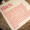Feminist Bitch Tote Bag, Women'S Rights Activism Canvas Bag, Hot Pink Print – Say It Louder – Handmade By Shessocrafty Goods
