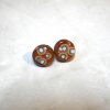 Handmade Wood &Amp; Resin Rainbow Stud Earrings – 12Mm Round Stainless Steel Studs – Lgbtq+ Pride Jewelry – Jewelry – Handmade By Shessocrafty Goods