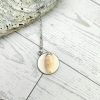 Lettered Olive Shell Necklace: Silver Chrome Tip, Coastal Pendant – Jewelry – Handmade By Shessocrafty Goods