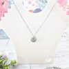Engraved Scallop Shell Necklace – Stainless Steel (Take Me To The Sea) – Jewelry – Handmade By Shessocrafty Goods