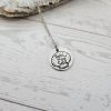 Engraved Scallop Shell Necklace – Stainless Steel (Take Me To The Sea) – Jewelry – Handmade By Shessocrafty Goods