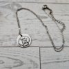 Engraved Scallop Shell Necklace – Stainless Steel (Take Me To The Sea) – Jewelry – Handmade By Shessocrafty Goods