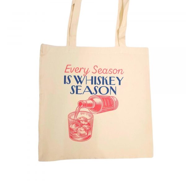 Retro Whiskey Season Tote Bag – Totes – Handmade By Shessocrafty Goods