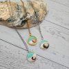Handmade Seashell Pendant Necklace – Ocean Resin Coastal Jewelry – Beach Gift For Her – Jewelry – Handmade By Shessocrafty Goods