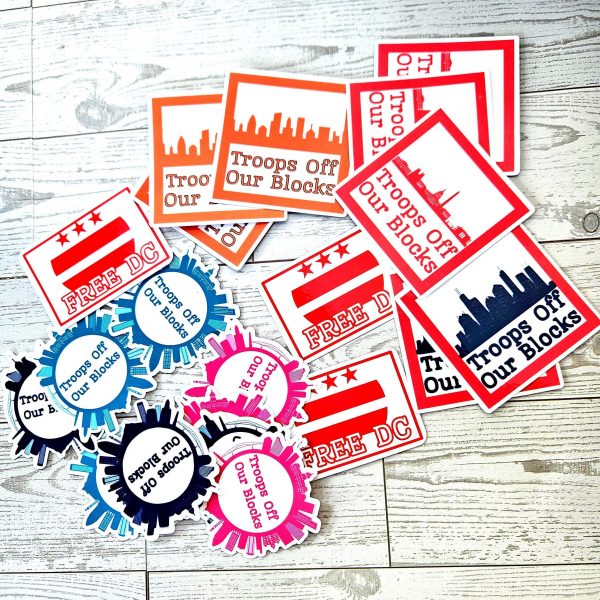 Dc Skyline Protest Sticker: Troops Off Our Blocks Vinyl Decal – Stickers – Handmade By Shessocrafty Goods