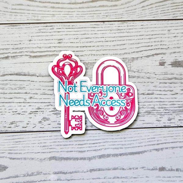 il_fullxfull.7629600627_jlqd Boundaries And Consent Sticker – Key &Amp; Lock Design, Waterproof Vinyl Decal – Stickers – Handmade By Shessocrafty Goods