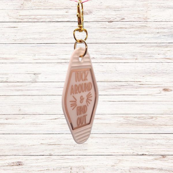 il_fullxfull.7629600687_m0hd Fuck Around And Find Out Motel Keychain – Keychains – Handmade By Shessocrafty Goods