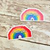 il_fullxfull.7629601471_delv A Bit Gay Pride Sticker, Lgbtq+ Holographic Laptop Decal, Queer Joy Coming Out Gift – Say It Louder – Handmade By Shessocrafty Goods