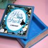 Handmade Resin Book Box: "Her Final Fuck... A Memoir" - Blue Floral Keepsake Storage – Bookish – Handmade by ShesSoCrafty Goods