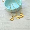 Gold Showgirl Heart Necklace: Engraved Stainless Steel Pendant, Charm Accent – Jewelry – Handmade By Shessocrafty Goods