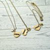 Gold Showgirl Heart Necklace: Engraved Stainless Steel Pendant, Charm Accent – Jewelry – Handmade By Shessocrafty Goods