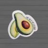 Holographic Avocado Sticker - Heart Of Stone Sticker - Los Campesinos Inspired – Stickers – Handmade By Shessocrafty Goods