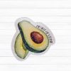Holographic Avocado Sticker - Heart Of Stone Sticker - Los Campesinos Inspired – Stickers – Handmade By Shessocrafty Goods