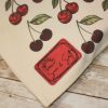 Cherry Canvas Tote Bag: Hand-Drawn Fruit Art, Summer Market Bag – Totes – Handmade By Shessocrafty Goods
