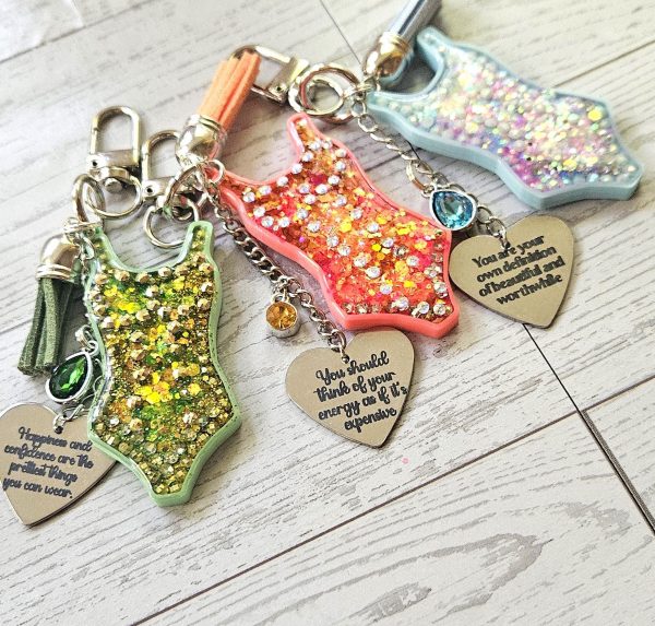 il_fullxfull.7629605301_azb2-1 Mint Green Showgirl Glitter Bodysuit Bag Charm • Showgirl Era Keychain – Keychains – Handmade By Shessocrafty Goods