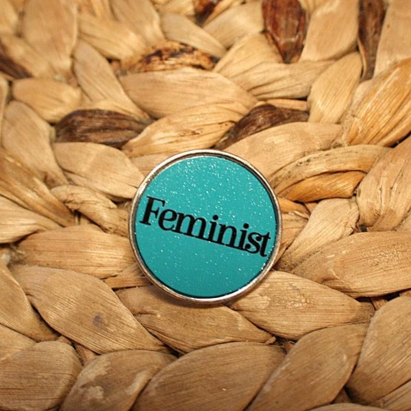 il_fullxfull.7629605759_iz9o Hot Pink Feminist Steel Lapel Pin: Statement Backpack Accessory – Say It Louder – Handmade By Shessocrafty Goods