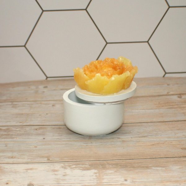 Floral Ring Box With Lid - Decorative Jewelry Storage - Concrete Stash Box – Home Decor – Handmade By Shessocrafty Goods